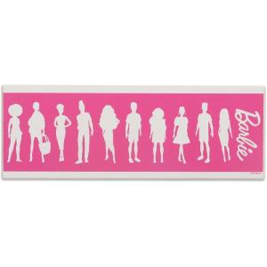 image:imageMattel Barbie Silhouettes Wood Wall Decor  Stylish Barbie Wall Art for Bedroom or Play RoomPinkWhite