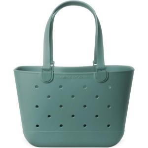 image:imageSimple Modern Mattel Large Beach Bag  Waterproof Getaway Rubber Tote with Zipper Pocket for Travel Pool Boat Groceries Sports  BarbieLaguna