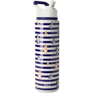 image:imageSimple Modern Summit Water Bottle with Straw Lid  Barbie 30oz Leak Proof Stainless Steel Insulated Cup  Gifts for Her  Barbie CheckmateBluey Stripes