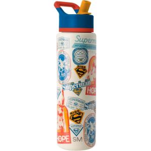 image:imageSimple Modern Summit Water Bottle with Straw Lid  Barbie 30oz Leak Proof Stainless Steel Insulated Cup  Gifts for Her  Barbie CheckmateDC Comics Superman Up in the Sky