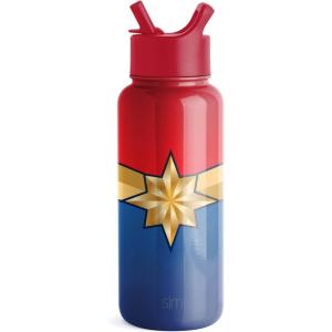 image:imageSimple Modern Summit Water Bottle with Straw Lid  Barbie 30oz Leak Proof Stainless Steel Insulated Cup  Gifts for Her  Barbie CheckmateMarvel Captain Marvel