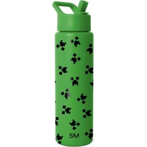 image:imageSimple Modern Summit Water Bottle with Straw Lid  Barbie 30oz Leak Proof Stainless Steel Insulated Cup  Gifts for Her  Barbie CheckmateMinecraft Creeper