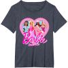 image:imageBarbie  Since 1959 Heart TShirtHeather Blue