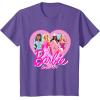 image:imageBarbie  Since 1959 Heart TShirtPurple Heather