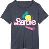 image:imageBarbie 90s Retro Logo TShirtHeather Blue