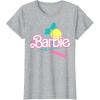 image:imageBarbie 90s Retro Logo TShirtHeather Grey