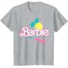 image:imageBarbie 90s Retro Logo TShirtHeather Grey