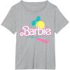image:imageBarbie 90s Retro Logo TShirtHeather Grey