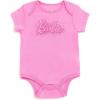 image:imageBarbie Baby Girls 3 Pack Bodysuits Newborn to Infant Sizes Newborn  24 MonthsPink  White