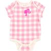 image:imageBarbie Baby Girls 3 Pack Bodysuits Newborn to Infant Sizes Newborn  24 MonthsPink  White