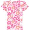image:imageBarbie Floral Girls Ribbed TShirt and Shorts Outfit Set Toddler to Big Kid Sizes 2T  1416Pink  Barbie