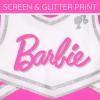 image:imageBarbie Girls Cheerleader Dress and Bow Outfit Set Toddler to Big Kid Sizes 2T  1416Pink  White