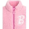 image:imageBarbie Girls Faux Shearling Zip Up Jacket Vest Little Kid to Big Kid Sizes 41416Pink