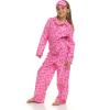 image:imageBarbie Girls Fleece Pajama Coverall and Sleep Mask PJs Set Little Kid to Big Kid Sizes 41416Pink