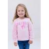 image:imageBarbie Girls Fleece Pullover Sweatshirt with Faux Fur Sleeves Toddler to Big Kid Sizes 2T  1416Pastel Pink