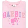 image:imageBarbie Girls Fleece Pullover Sweatshirt with Faux Fur Sleeves Toddler to Big Kid Sizes 2T  1416Pastel Pink