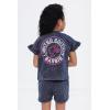 image:imageBarbie Girls French Terry TShirt and Shorts Outfit Set Toddler to Big Kid Sizes 2T  1416Charcoal Gray