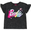 image:imageBarbie Girls French Terry TShirt and Shorts Outfit Set Toddler to Big Kid Sizes 2T  1416Charcoal Gray