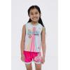image:imageBarbie Girls Jersey Athletic Tank Top and Shorts Outfit Set Toddler to Big Kid Sizes 2T  1012White  Pink
