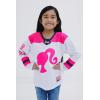 image:imageBarbie Girls Mesh Hockey Jersey Long Sleeve TShirt Toddler to Big Kid Sizes 2T  1416Pink  White