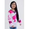 image:imageBarbie Girls Mesh Hockey Jersey Long Sleeve TShirt Toddler to Big Kid Sizes 2T  1416Pink  White