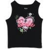 image:imageBarbie Girls Ribbed Tank Top and French Terry Shorts Outfit Set Toddler to Big Kid Sizes 2T  1416Black  White