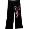 image:imageBarbie Girls Velour Drop Shoulder Zip Up Hoodie and Flare Pants Outfit Set Toddler to Big Kid Sizes 2T  1416Black