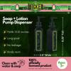 image:imageCollectibles Barbie Light Pink B Monogram SoapLotionHand Sanitizer Resin Pump Dispenser 1169 Ounces Officially Licensed Product By FrancoBlack  Green  Wicked Soap Pump Dispenser