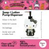 image:imageCollectibles Barbie Light Pink B Monogram SoapLotionHand Sanitizer Resin Pump Dispenser 1169 Ounces Officially Licensed Product By FrancoBlack  Hello Kitty Skeleton Pump