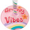 image:imageEnesco Lolita Barbie the Original Fashionista Groovy Vibes HandPainted Artisan Wine Glass 15 Ounce Multicolor