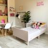 image:imageEvolur Barbie Los Altos Wooden Toddler Bed Blush Pink  Greenguard Gold amp BSA Certified  LowtoFloor Kids Bed for Girls  Fits Standard Crib MattressBlush Pink