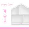 image:imageEvolur Barbie Rose HutchBookcase  7 Spacious Shelves for Toys Books and Keepsakes Solid Wood with AntiTipping Kit White or Pink FinishWhite