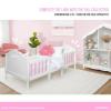 image:imageEvolur Barbie Rose HutchBookcase  7 Spacious Shelves for Toys Books and Keepsakes Solid Wood with AntiTipping Kit White or Pink FinishWhite