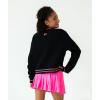 image:imageGK Cheer Crew Neck Pink Glitter Barbie Graphic SweatshirtBlack  Youth Sizes