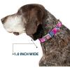 image:imageMattel Easy Adjustable Metal Seatbelt Buckle Quick Release Dog Collar Barbie Script Signature Logo Abstract Multi Color White 20 to 31 Inches 15 Inch WideLarge