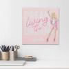 image:imageOpen Road Brands Mattel Barbie Living the Dream Gallery Wrapped Canvas Wall Art  Inspirational Barbie Wall Decor for Bedroom or Play RoomPinkWhite