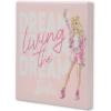 image:imageOpen Road Brands Mattel Barbie Living the Dream Gallery Wrapped Canvas Wall Art  Inspirational Barbie Wall Decor for Bedroom or Play RoomPinkWhite