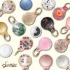 image:imageSonix x Barbie Case for AirTag with Gold Carabiner  Hard Cover Protective Case  Holder Keychain  Barbie  IconicJelly Apricot