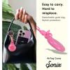 image:imageSonix x Barbie Case for AirTag with Gold Carabiner  Hard Cover Protective Case  Holder Keychain  Barbie  IconicJelly Bubblegum Pink