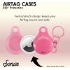 image:imageSonix x Barbie Case for AirTag with Gold Carabiner  Hard Cover Protective Case  Holder Keychain  Barbie  IconicJelly Bubblegum Pink