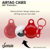 image:imageSonix x Barbie Case for AirTag with Gold Carabiner  Hard Cover Protective Case  Holder Keychain  Barbie  IconicJelly Red