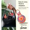 image:imageSonix x Barbie Case for AirTag with Gold Carabiner  Hard Cover Protective Case  Holder Keychain  Barbie  IconicRainbow Heart