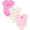 image:imageBarbie Baby Girls 3 Pack Bodysuits Newborn to Infant Sizes Newborn  24 MonthsPink  White