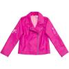 image:imageBarbie Girls Pink Faux Leather Jacket Little Kid to Big Kid Sizes 41416Pink