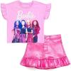 image:imageBarbie Girls TShirt and Metallic Skirt Toddler to Big Kid Sizes 2T  1416Pink