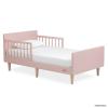 image:imageEvolur Barbie Los Altos Wooden Toddler Bed Blush Pink  Greenguard Gold amp BSA Certified  LowtoFloor Kids Bed for Girls  Fits Standard Crib MattressBlush Pink