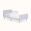image:imageEvolur Barbie Los Altos Wooden Toddler Bed Blush Pink  Greenguard Gold amp BSA Certified  LowtoFloor Kids Bed for Girls  Fits Standard Crib MattressLavender Sky