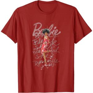 image:imageBarbie  Shes Black Shes Beautiful Shes Dynamite TShirtCranberry Red