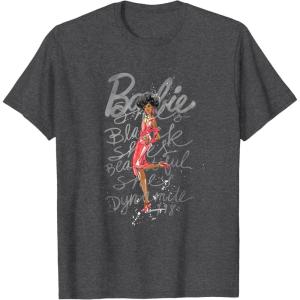 image:imageBarbie  Shes Black Shes Beautiful Shes Dynamite TShirtDark Heather Grey