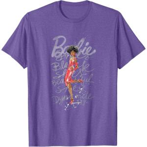 image:imageBarbie  Shes Black Shes Beautiful Shes Dynamite TShirtPurple Heather